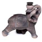 BACK52_004_1655733249 Peace of the East Wood Effect Elephant Backflow Incense Burner