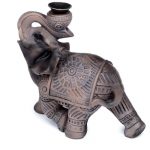 BACK52_005_1655733249 Peace of the East Wood Effect Elephant Backflow Incense Burner