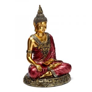 BUD385_001_1722006974 Red & Gold Thai Buddha Contemplatio