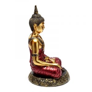 BUD385_007_1722006975 Red & Gold Thai Buddha Contemplatio