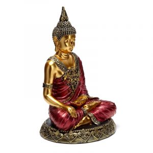 BUD385_008_1722006975 Red & Gold Thai Buddha Contemplatio