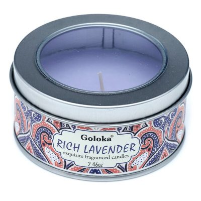 CAND88_001_1654594948 Goloka Lavender Wax Candle Tin