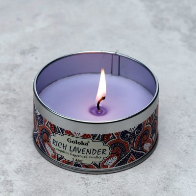 CAND88_002_1654594948 Goloka Lavender Wax Candle Tin