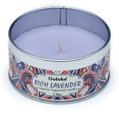 CAND88_003_1654594948 Goloka Lavender Wax Candle Tin