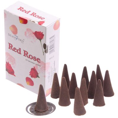 INC223C_001_1599529705 Stamford Incense Cones Red Rose
