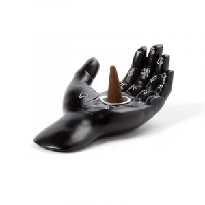 Mantric Tarot Hand Palm Incense Cone Burner Dish