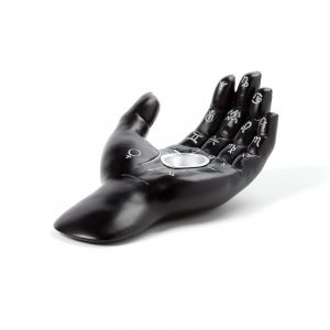 Mantric Tarot Hand Palm Incense Cone Burner Dish