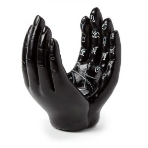 Mantric Tarot Hands Palms Open Incense Cone Burner