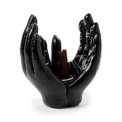 MANT09_003_1688122106 Mantric Tarot Hands Palms Open Incense Cone Burner