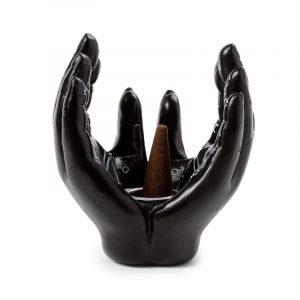 Mantric Tarot Hands Palms Open Incense Cone Burner