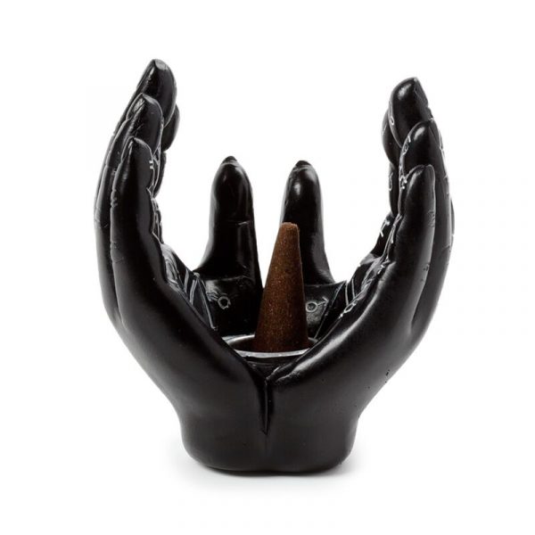 MANT09_008_1688122107 Mantric Tarot Hands Palms Open Incense Cone Burner