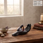Mantric Tarot Hand Palm Incense Cone Burner Dish