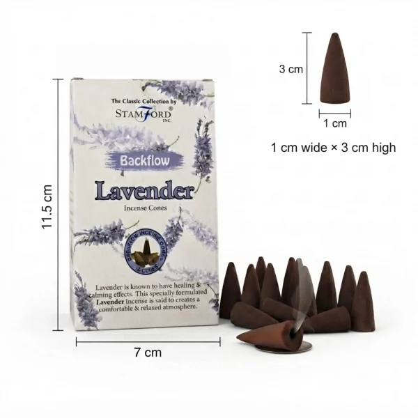 Stamford Backflow Incense Cones Lavender